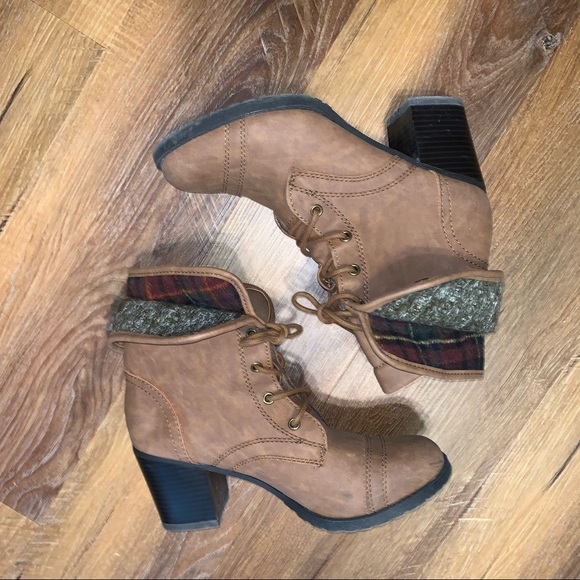 Madden Girl Shoes - Heeled fold over booties